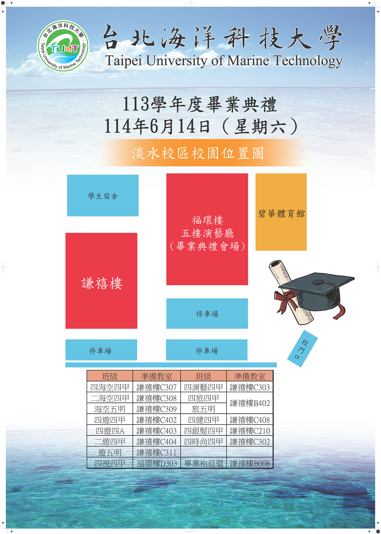 校園位置圖(淡水校區)