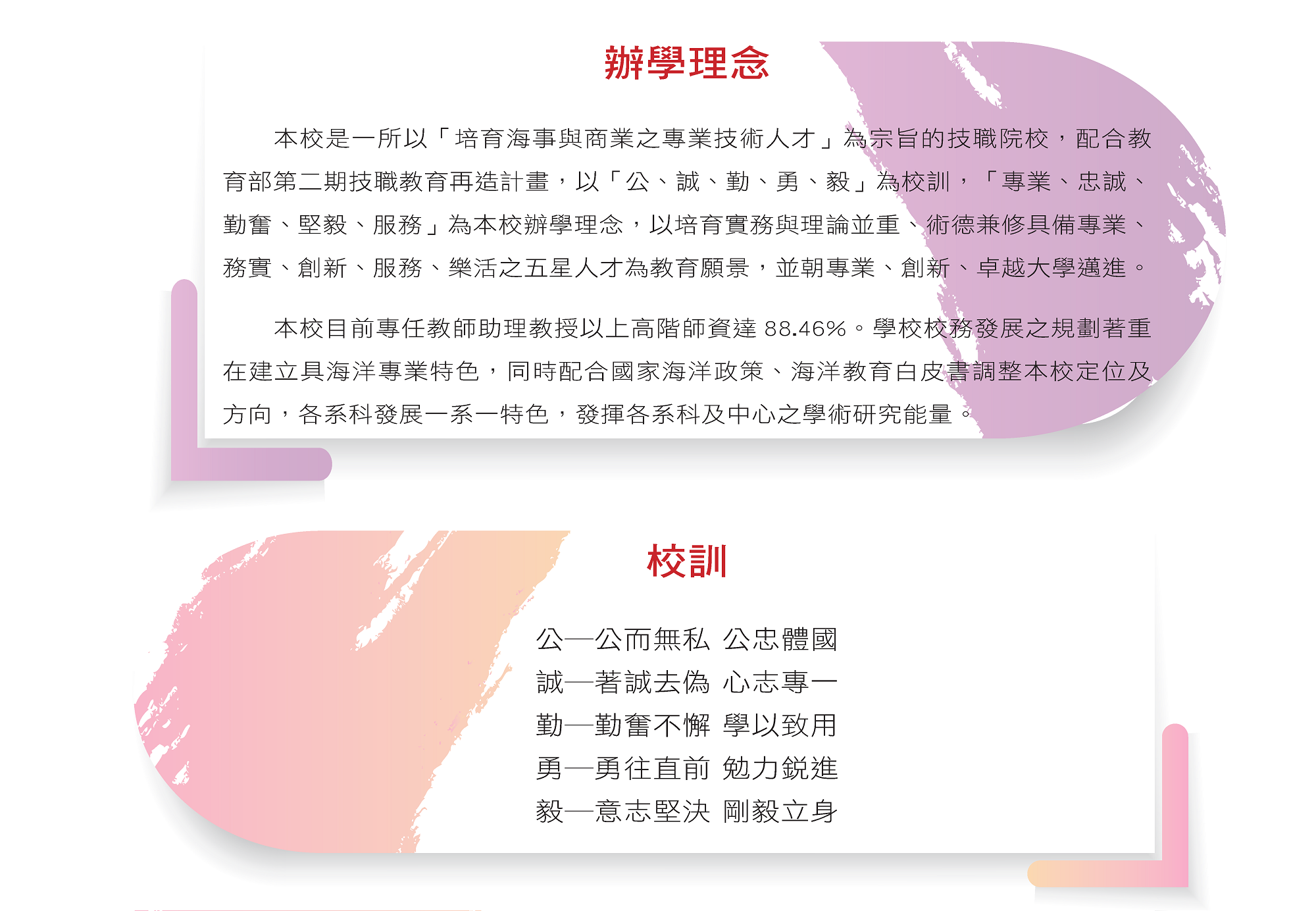 辦學理念、校訓