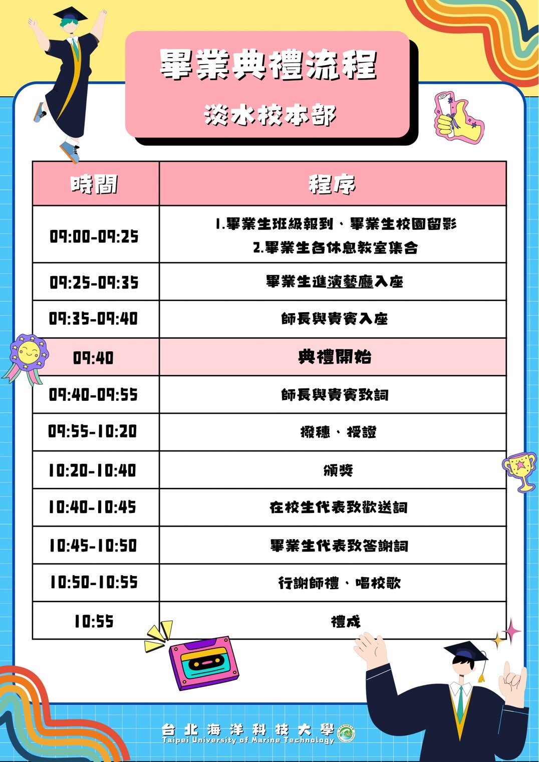 典禮流程(淡水校區)