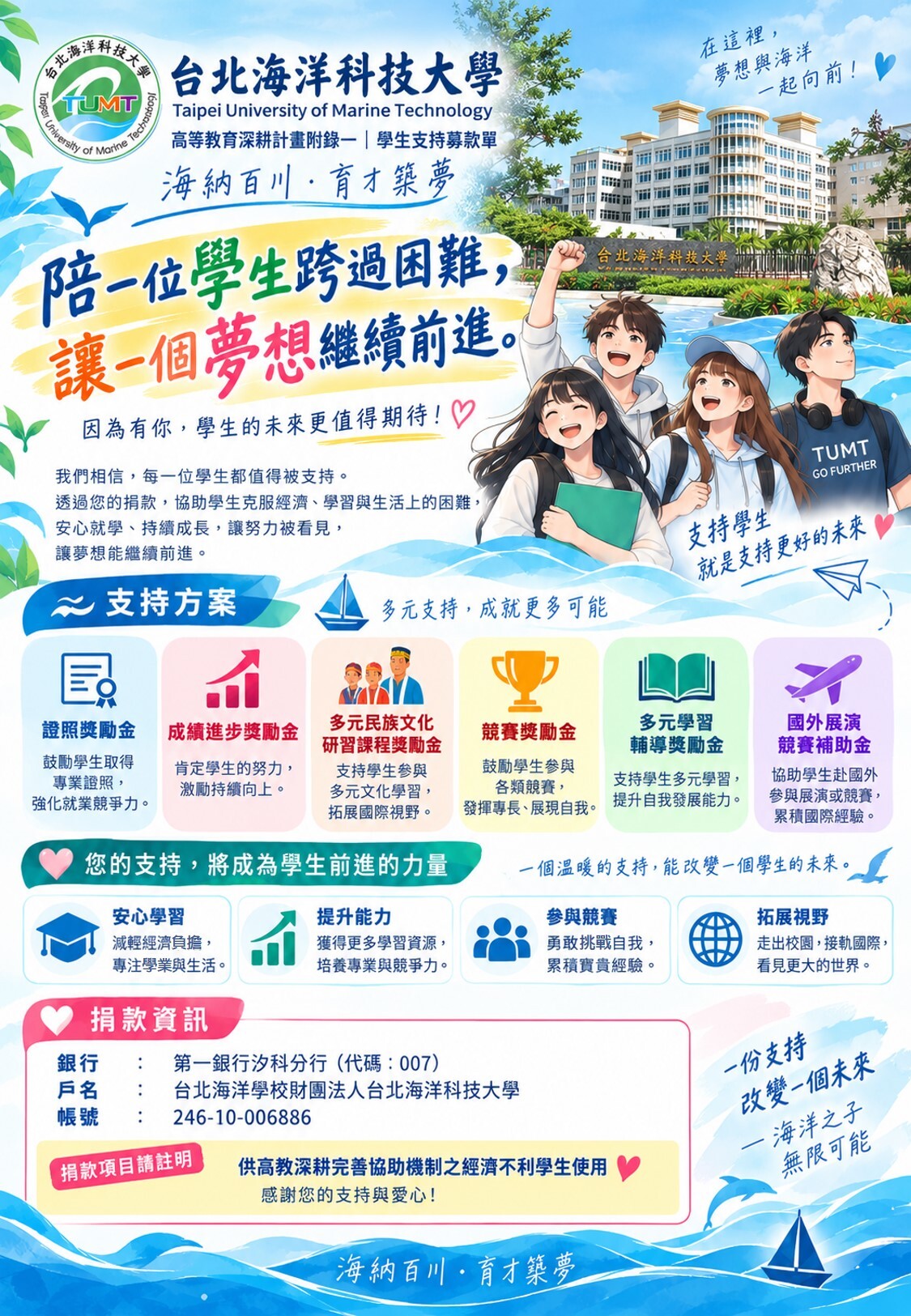 深耕附錄一募款海報
